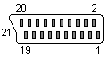 21 PIN SCART FEMALE